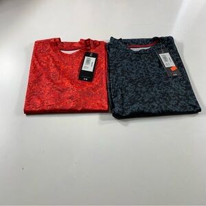 Mizuno Drylite Baseball Shirt Red and Black Youth Medium